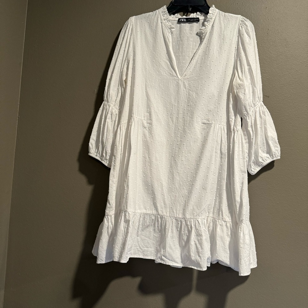 Zara Swiss Dot Dress Size Medium